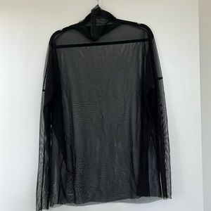 Hoi Bo mesh turtleneck